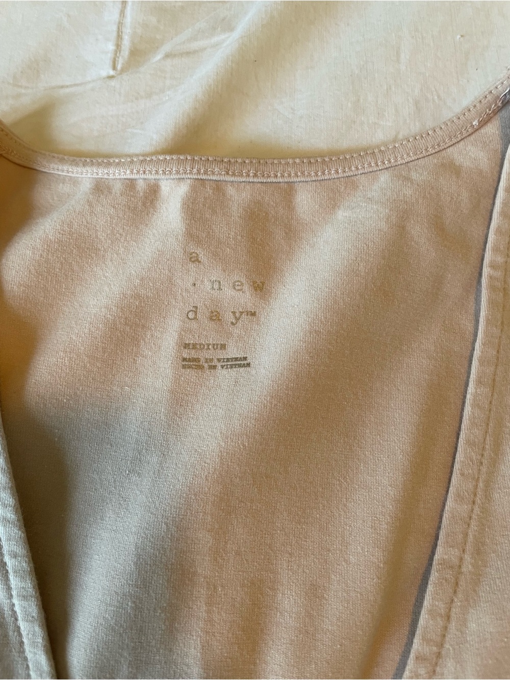 a new day Light Beige V-Neck One-Piece Bodysuit - Picture 3 of 3